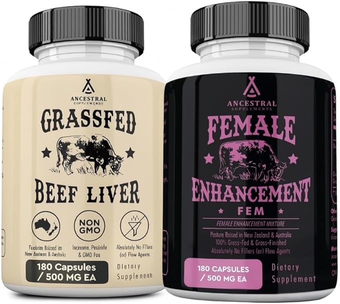 Evorina Ancestral Supplements Beef Organ & Liver Bundle for Women – Supports Hormone Balance, Energy, Skin & Wellness – Grass Fed, Pasture Raised Multivitamin | High Strength Herbal Supplement | Clean Label Ayurvedic Wellness-image-37