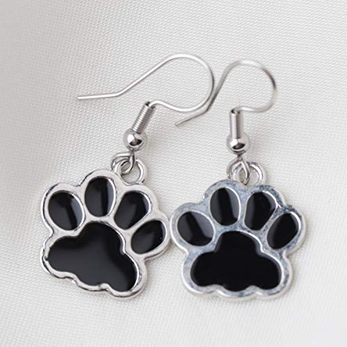 FEELMEM Dog Paw Earrings Cute Paw Print Dangle Earrings Dog Jewelry Gift for Dog Lover Dog Mom and Women Girls2