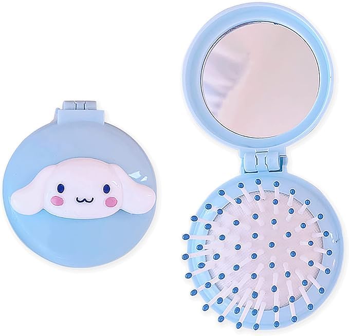 MPK Perfect Multicolor Small Portable Cute Pocket Hair Comb with Unicorn Mirror for Baby/Travel Makeup Compact kit/Birthday Gift for Girl and Return Gift-image-16