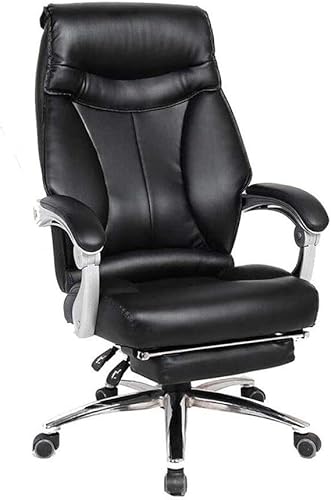 Miniatura 5 de Silla de oficina ejecutiva ergonómica con respaldo medio y reposabrazos acolchados, altura ajustable del asiento