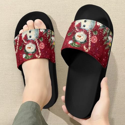 Slippers for Women Non-Slip Single Band Slide Sandals Open Toe Soft Sole Flat Sandals3