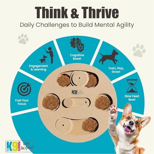 P.J Pet Products K9 IQ Spiel Columbo, Einheitsgröße, Columbo, Columbo, Holzbraun, 0,4 kg