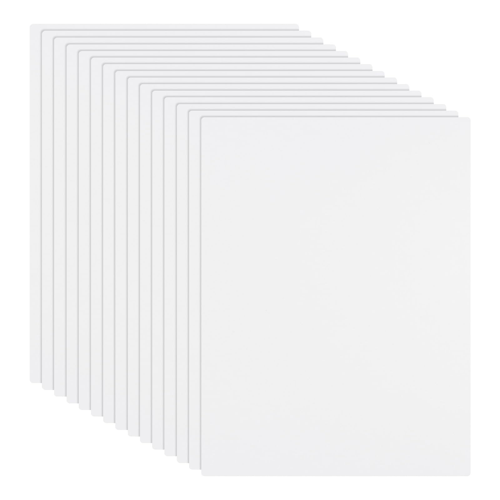 Rebower 15 PCS White Foam Board 457 x 610 mm, Foam Boards 3.2mm Thick Foam Poster Board, [for Presentation Projects, Art Crafts, Poster Making]