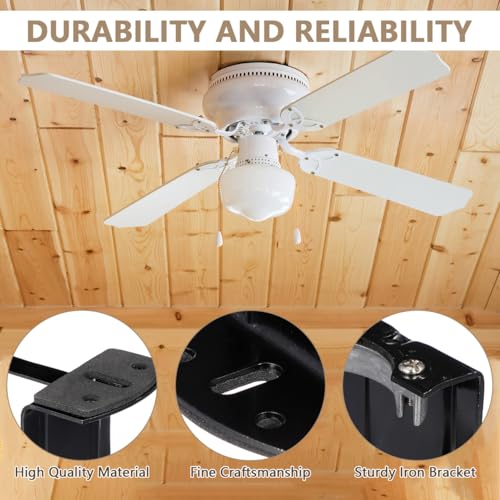 DOITOOL Deckenventilator-Montagehalterung Aus Robustem Eisen Für Wohnzimmer Lüfter Universelle Elektrische Halterung Zur Einfachen Deckenventilator-Montage Maße 14.2X6.5X6 Cm