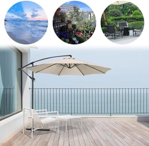 13ft Patio Umbrella Replacement Canopy - Durable 8 Rib Fabric Canopy for Outdoor Umbrellas, Weather-Resistant Garden Umbrella Cover, Easy Installation