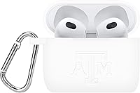 Vista 6 de AFFINITY BANDS Texas A&M Aggies - Funda de silicona grabada compatible con Apple AirPods Gen 1 y 2 (granate)