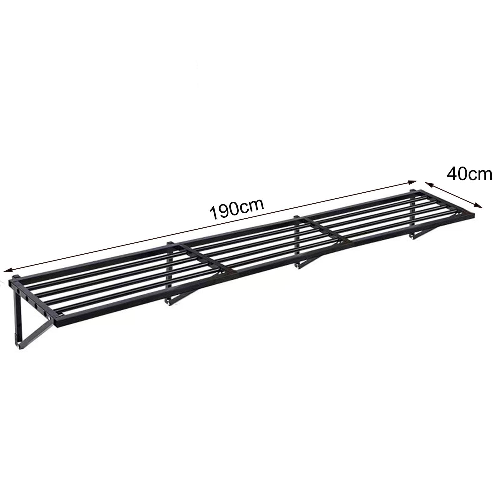 Estantes de garaje de metal resistentes montados en la pared, sistema organizador para herramientas, estantes colgantes duraderos para una organización eficiente del garaje
