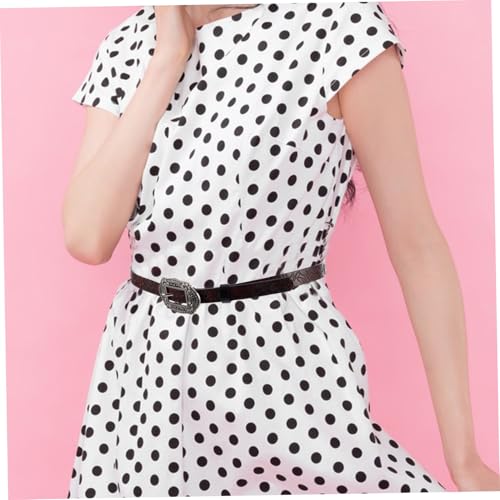 LIFKOME Western Vintage Flower Embossed Pu Waist Belt for Men Women Stylish Floral Pattern Accessory for Jeans4