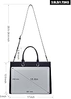 Vista 5 de CLUCI Maletín de cuero para mujer portátil de 15.6 pulgadas profesional de trabajo de negocios para mujer, bolso de hombro