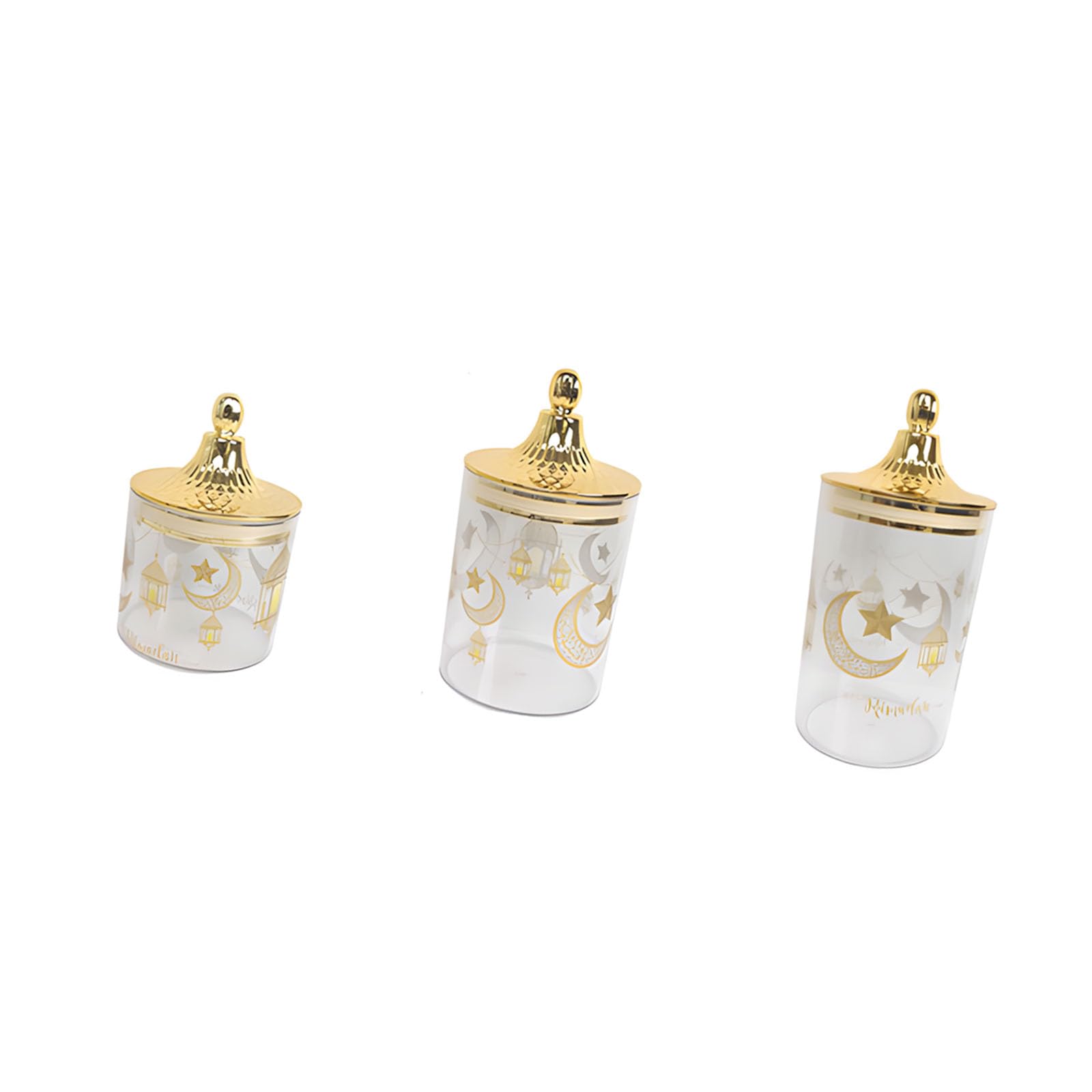 TFAOYS Of 3 ABS Hammered Closed Canisters Developed for Effective Food Conservation Strengthened Grip and Elegant Deck Home Settings Environmental Bottles