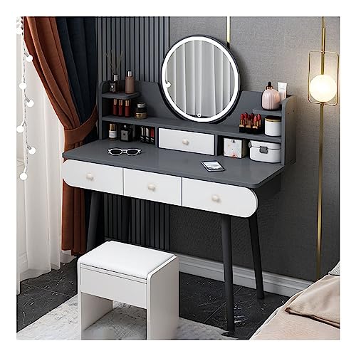 Escritorio de maquillaje con espejo táctil para renovar tu dormitorio 2