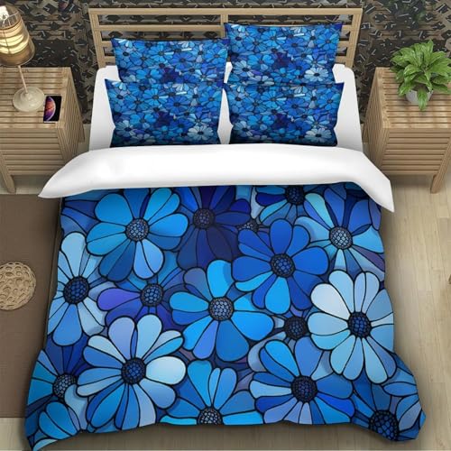 Housse de couette fermeture éclair douce en tissu microfibre résistant de 200x200 - 5