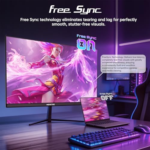 Image of 32 Inch 4K Computer Monitor,UHD 3840 * 2160P Ultra-Clear Screen, VA Panel,60HZ,4000:1 Contrast Ratio,100% sRGB,FreeSync,DC /HDMI 2.0 /DP 1.4, Wall Mounting 100x100mm for Office, Design & Gaming