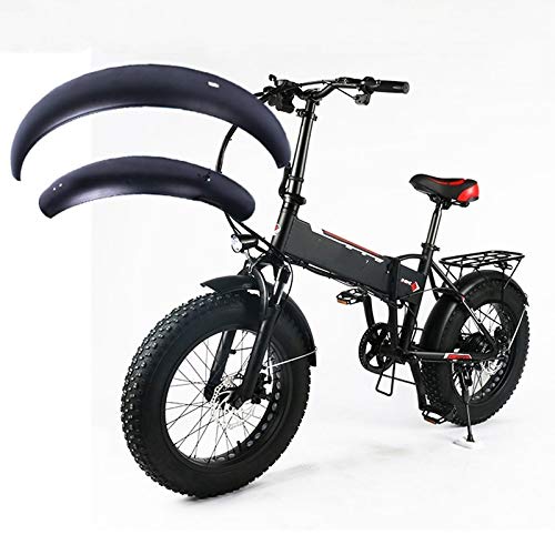 BABESA Mountain Bike Mudguard,Bicycle Fenders,Easy to install Mudguard Set, 20inch fat tire Snowboard electric bicycle fender Wings 20x4.0 folding Sturdy stainless steel Special suit