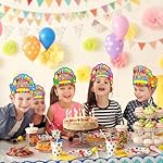 30 PCS Birthday Crowns for People Colorful Paper Party Hats Birthday Crown Set for Teachers Students Classroom Paper Crowns Party Caps for Home Kindergarten Classroom Celebration Parties Supplies - Image 2