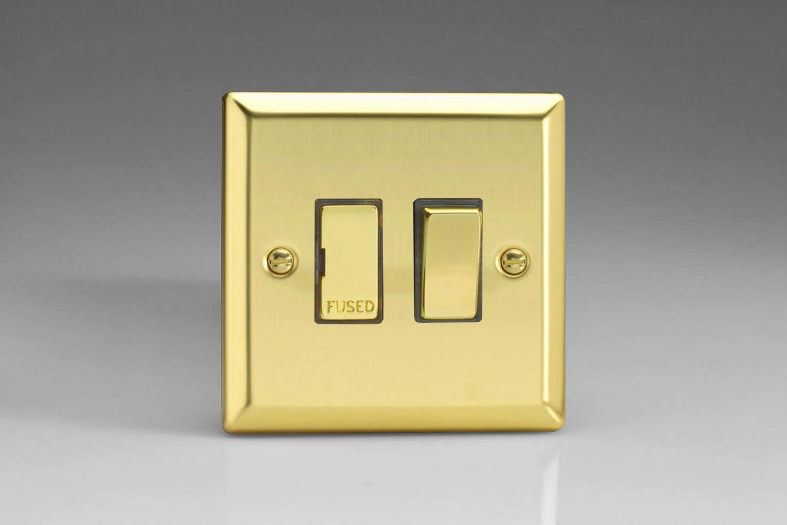 Varilight 13A Switched Fused Spur Victorian Brass