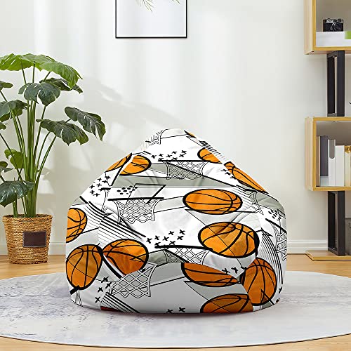 Mateju Pouf Poire Adulte et Enfants, Love Baloncesto 3D Pouf Geant Chambre, Bean Bag Chair sans Remplissage, pour Grand Canapé, Chaise Longue Grande, Fauteuil...