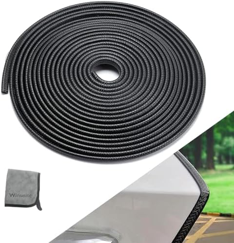 WINUNITE Car Door Edge Guards 32Ft(10M) Universal Fit Rubber U Shape Edge Trim Car Door Edge Protection