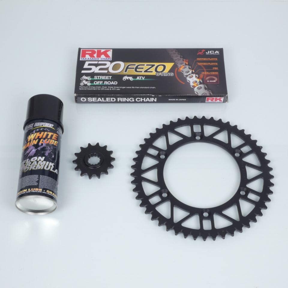 Kit chaîne FE compatible avec moto Sherco 300 SE F 2014 à 2016 14x49 pas 520