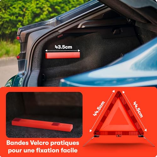 PURAHELP Triangle Voiture ECE R27 - Triangle de Signalisation Voiture – vue 4