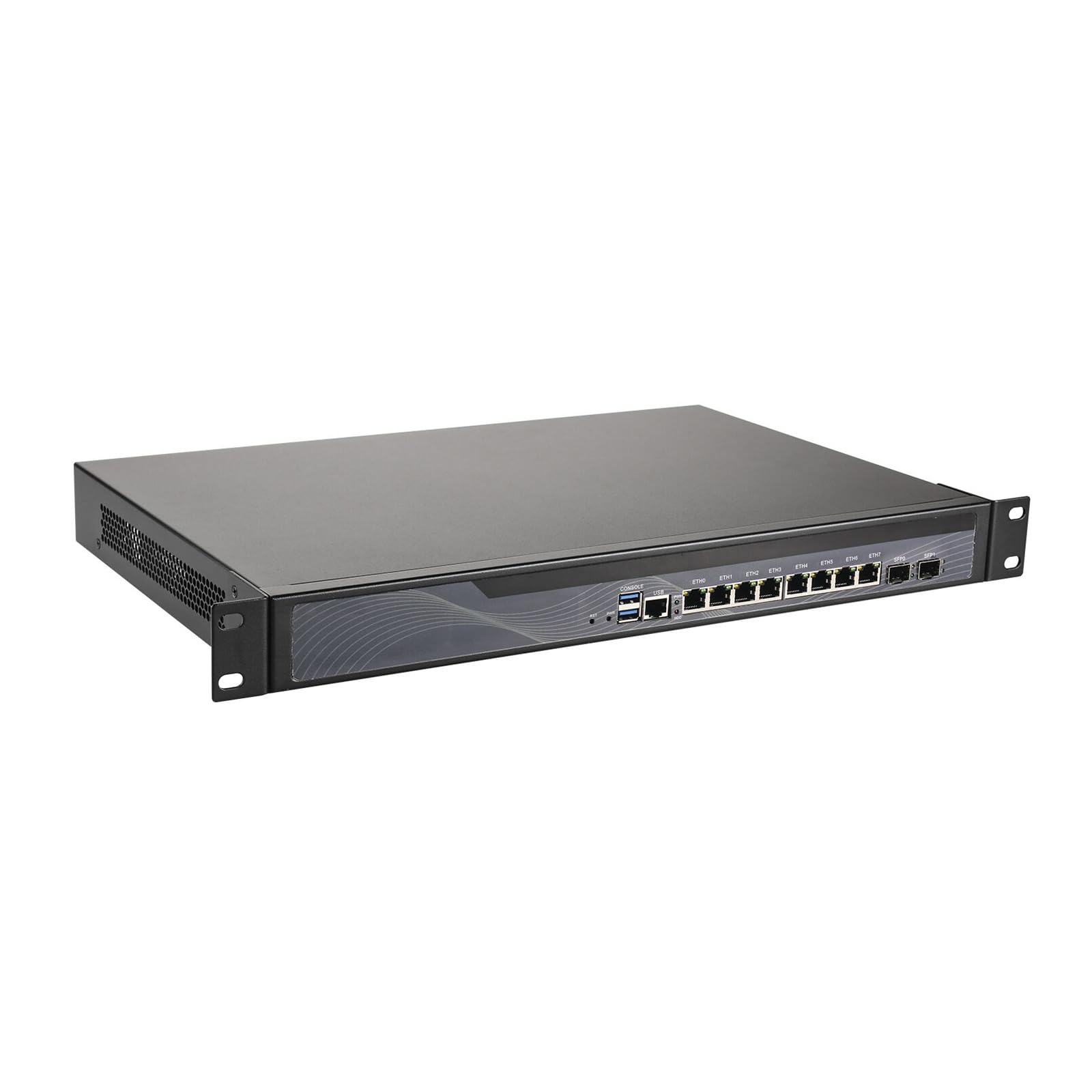 10GbE Firewall Hardware Appliance, Mikrotik, PFSense, OPNsense, Untangle, 1U Network, VPN, Router PC, I7 4700MQ, RS57, 8 x 2.5GbE LAN, Console, 2 x SFP+, 8G RAM, 512G SSD