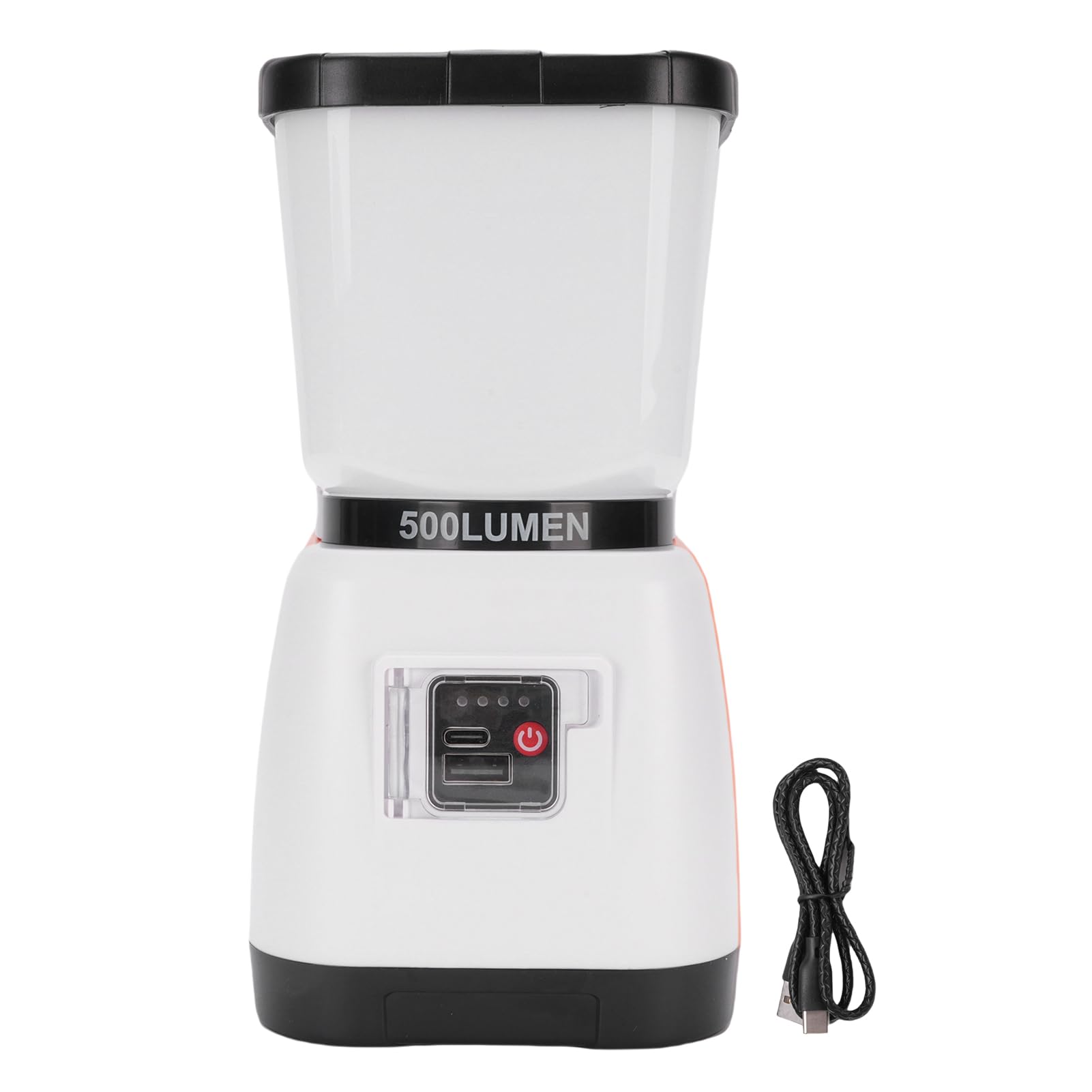 Aramox Linterna de Camping Recargable ABS 6000mAh Manivela Bateria Doble