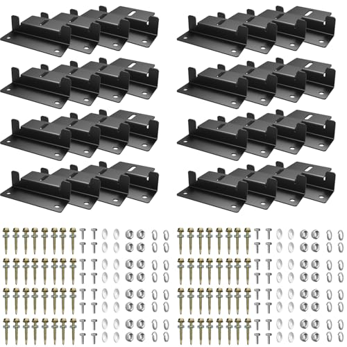 32 PCS Solar Panel Mounting Z Brackets Lightweight Aluminum Solar Panel Mounting Brackets for RVs Trailers Boats Vans Campers