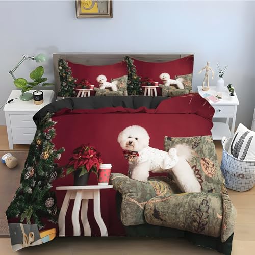Housse couette microfibre douce lit 2 personnes entretien facile - 2