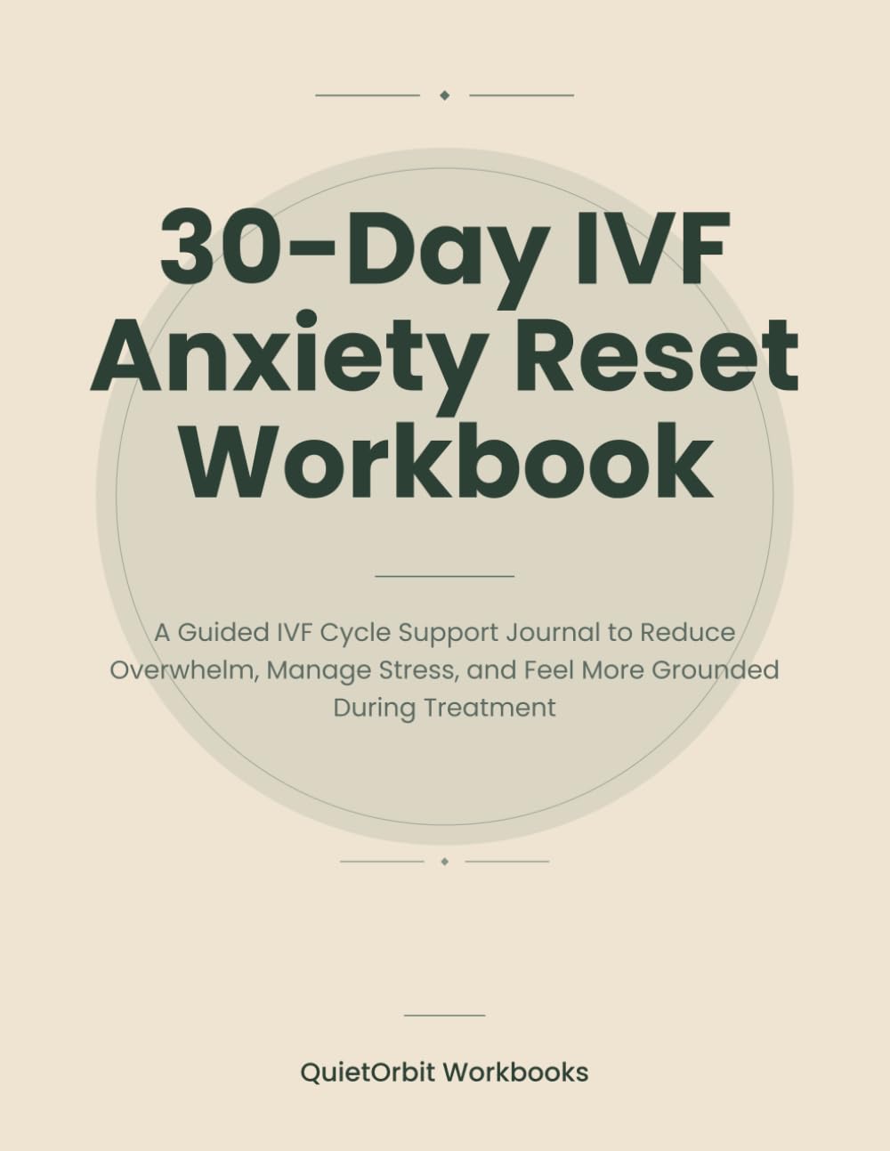 30-Day IVF Anxiety Reset Workbook: A Guided IVF Cycle Support Journal to Reduce Overwhelm, Manage Stress, and Feel More Grounded During Treatment