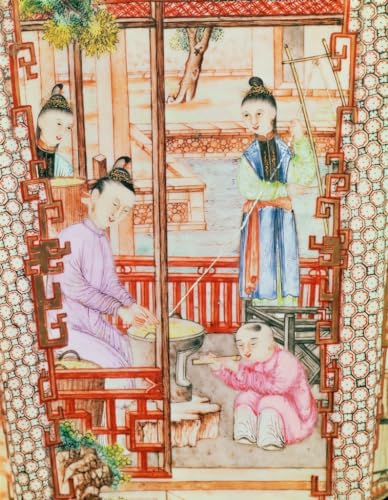 Peinture sur Toile d'Art Chinois Ming SERENDIPITP Haute Définition 60x90cm