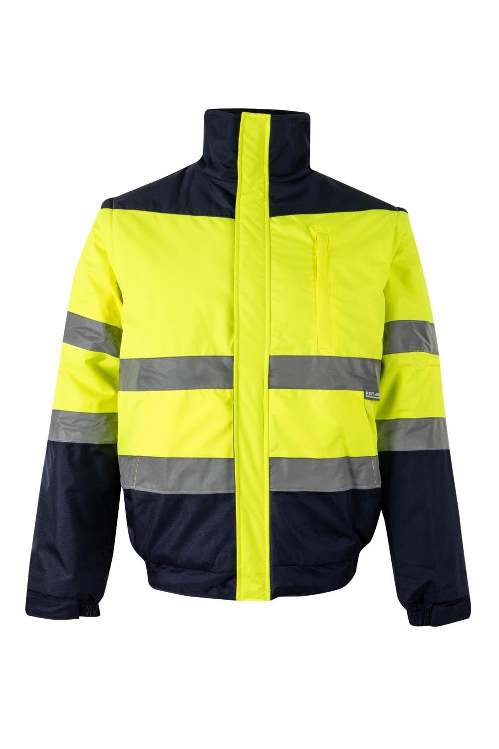 VELILLA 161 High Visibility Detachable Jacket Fluor Yellow/Green Size L