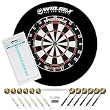 WIN.MAX Dartscheibe Kork Dartscheibe mit Pfeilen Offizielles Steeldartscheibe Dartscheibe Set 12...