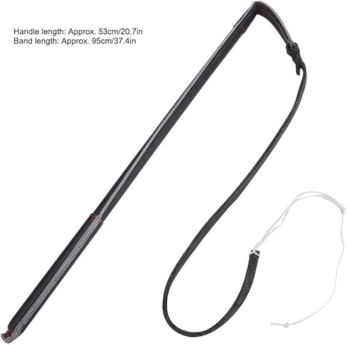 Miniatura 3 de Látigo de entrenamiento para perros, látigo artificial de piel de vaca para perros con asa para perros medianos y grandes, accesorio de