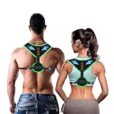 PowerLion Fitness Corrector postura espalda ajustable para mujer y hombre, espalda recta, corset espalda recta, dolor de...
