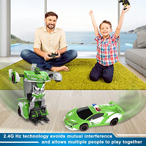 image for FDJ Remote Control Car - Transform RC Cars, 2.4Ghz 1:18 Scale Transfor