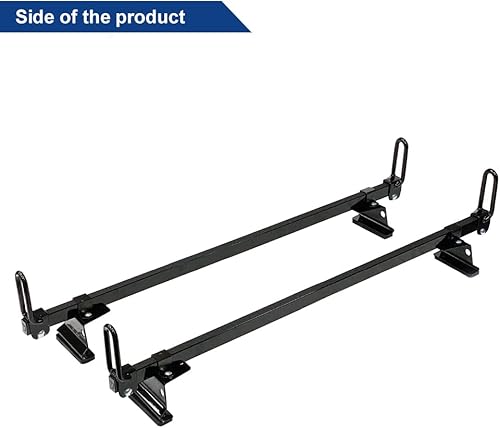 Miniatura 2 de Peforway Estantes de techo, estantes de escalera de techo para Ford Trasit Connect 2014-2023, 2 barras de acero inoxidable (negro)