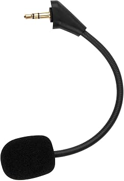 Replacement Cloud Alpha Game Mic Cable 3.5mm Headphone Boom Microphone Compatible with Kingston HyperX Cloud Alpha/Cloud Alpha S Gaming Headset Works on Pro PS4 Xbox One Nintendo Switch Computer PC