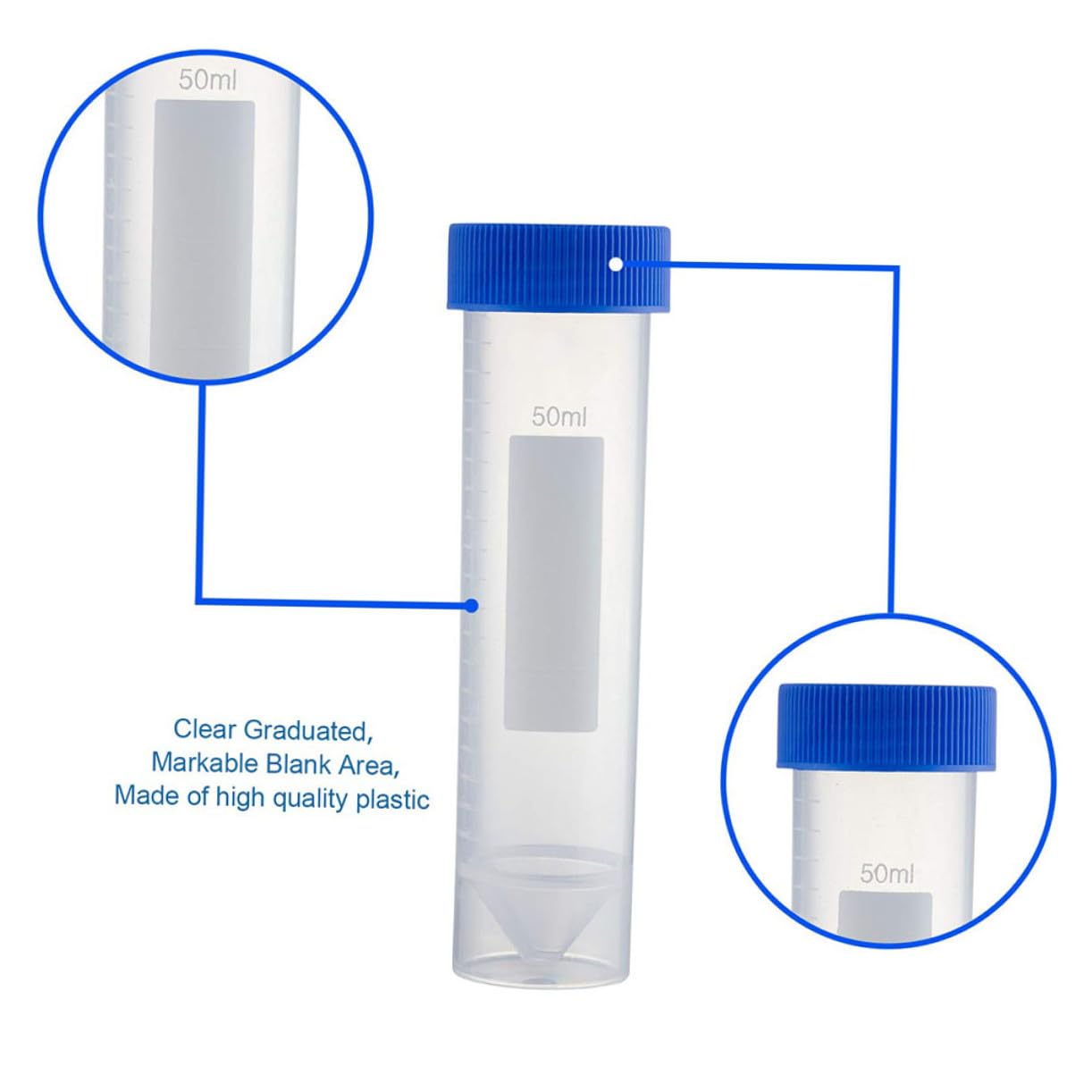 81 Pezzi Set Di Tubi Centrifughi Provette Con Coperchi e Rack Provetta Provette Da Centrifuga Tubi a Fondo Conico Tubi Di Laboratorio Portafiale Provette Sperimentali Plastica