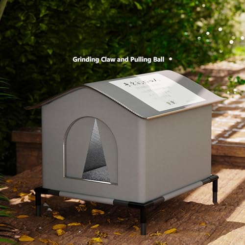 Image of BNFCat House for Outdoor Cats Dog House Waterproof Elevated Feet for Barn Porch M|Pet Supplies | Cat Supplies | Beds|1 x Pet Tent