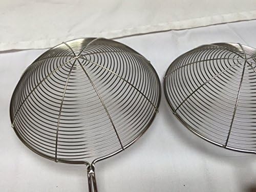 STAINLESS STEEL SPIRAL SKIMMERS WITH BLACK HANDLE