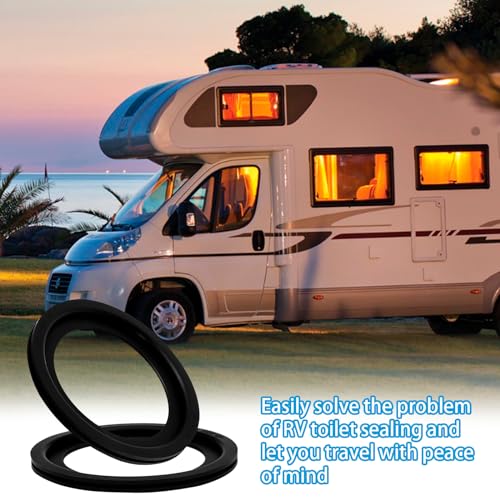 Image of RV Toilet Seal, Flush Ball Seal Kit Replacement Parts 385311658 for Dometic 300 /310 /320, RV Parts with Rubber Gloves