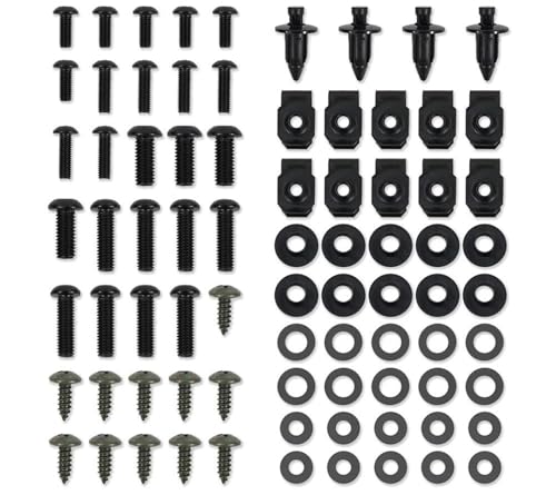 Boulons de carénage noir mat pour moto MSX125 GROM 2018