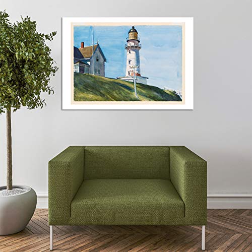 Phare à deux lumières II impression archival mat de Hopper