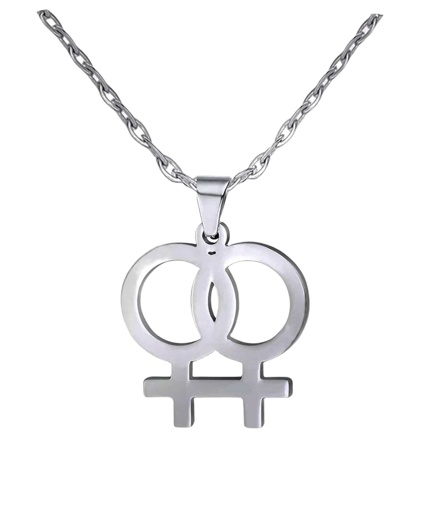 XKGD HoBST Gay & Lesbian LGBT Pride Stainless Steel Pendant Necklace FOR Women