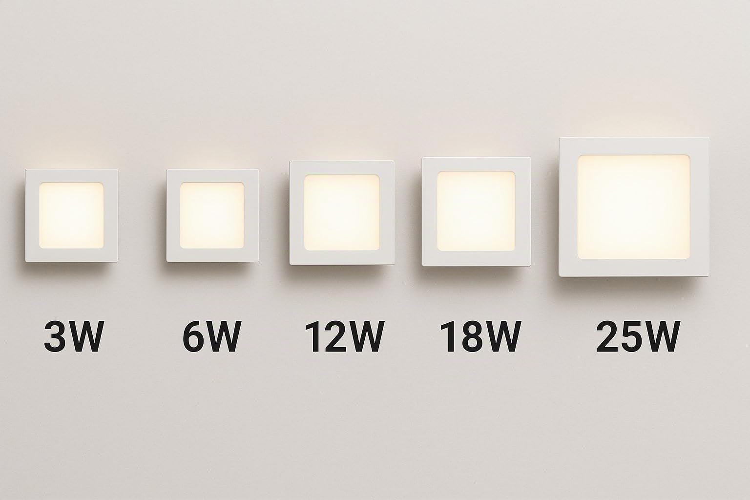 5 Pezzi Faretto LED da Incasso Quadrato 4200K Luce Bianca Naturale Ultra Sottile per Soffitto Cartongesso per Interno Esterno - Alta Luminosità e Design Moderno (18 Watt (22cm X 22cm))