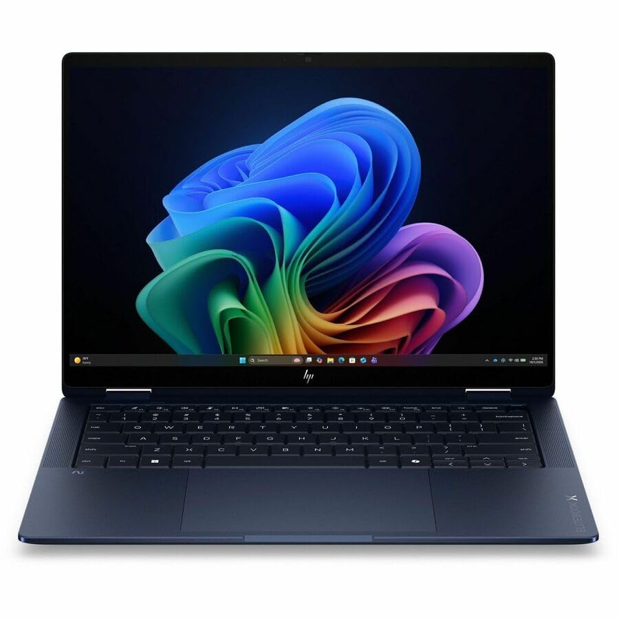 Image of HP EliteBook X Flip G2i 14 inch Touchscreen Convertible Copilot+ PC 2 in 1 Notebook - 5G - 3K - 120 Hz - Intel Core Ultra X7 358H - 32 GB - 1 TB SSD - English Keyboard - Atmospheric Blue - Intel Chip - LT