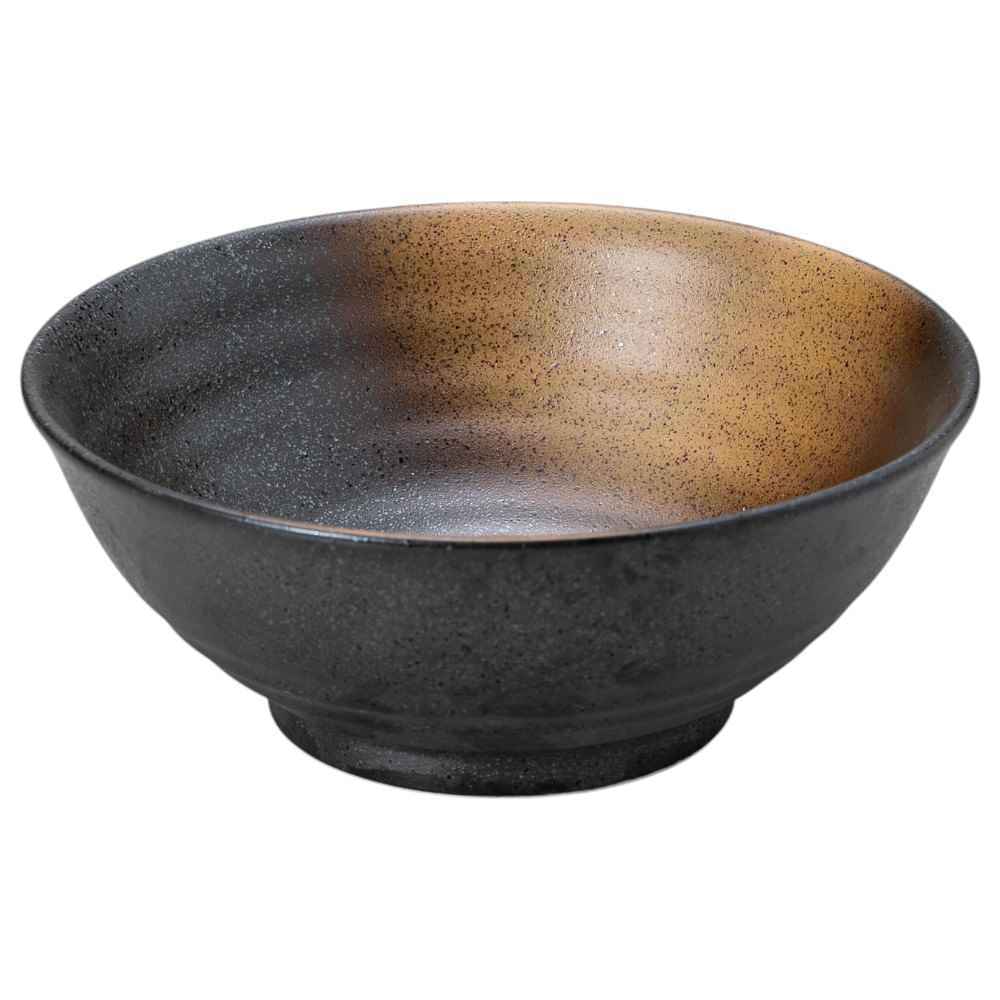 Travel Kiln Black Donburi Bowl