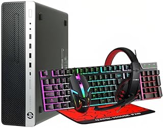 HP SFF Gaming Desktop, Intel core i7 8th Gen, 16 GB, 512GB SSD, NVIDIA RX 550 4gb DDR5, Ultronix Keyboard, Mouse, Mousepad, Headset Windows 11 Pro (Renewed)