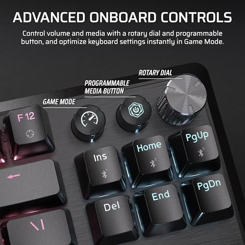 K70 CORE TKL WIRELESS RGB Tenkeyless Tastiera meccanica da gioco – Switch lineari V2 rossi pre-lubrificati MLX Red v2 – Isolamento acustico – Copritasti ABS a doppio colpo – QWERTY NA - Tastiera gaming - Immagine 7