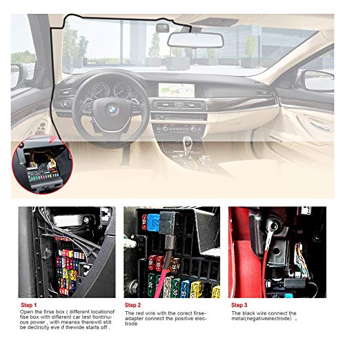 Radar-Detector-Hardwire-KitDirect-Wire-Wiring-kit-for-Escort-Valentine-One-Uniden-Beltronics-Cobra-Radar-Detector-Quick-Connection-Plug-and-Play-Power-Cord-Cable13FT-RJ11